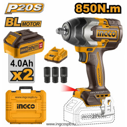 Аккумуляторный ударный гайковерт BL 20В 850Hm 1/2 SUPER INGCO CIWLI2085 INDUSTRIAL