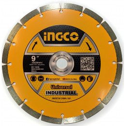 Диск алмазный сегментный 230х10х2,2х22мм INGCO DMD012301 INDUSTRIAL