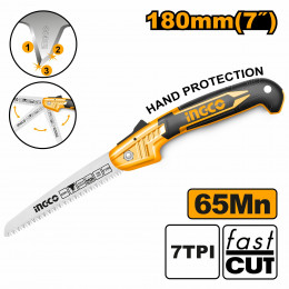 Садовая пила складная 180 мм. INGCO HFSW18028C