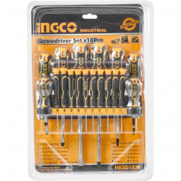 Haбop отвёрток 18 шт INGCO HKSD1828  INDUSTRIAL