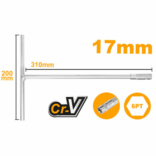 Ключ торцевой 17 мм. INGCO HTSW1708
