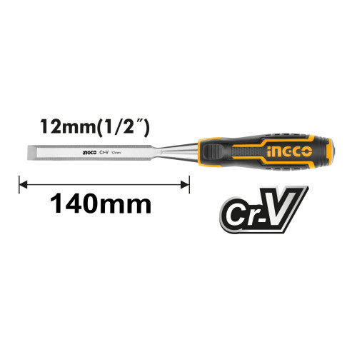 Стамеска 12x140 мм INGCO HWC0812 INDUSTRIAL