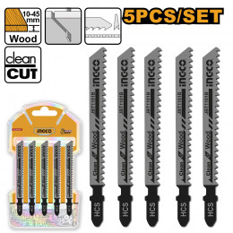 Пильное полотно для элеткролобзика по дереву 5шт. 74мм-HCS-10TPI INGCO JBT1101B