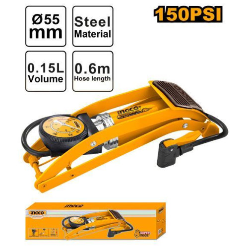 Ножной насос с манометром SUPER INGCO MPP5511