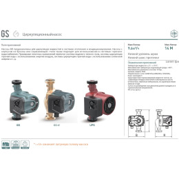 Циркуляционный насос GS15-4-130 GRANDFAR