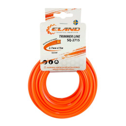 Леска для триммера ELAND SQ-2715 2,7мм*15м,квадрат.