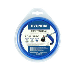Леска для триммера HYUNDAI RD-2715 PRO 2,7мм*15м,двухсл. круг.