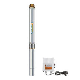 Насос скважинный GRANDFAR 3SDm5/26 (PUMP BODY+3PDm/2.0 MOTOR) with control box