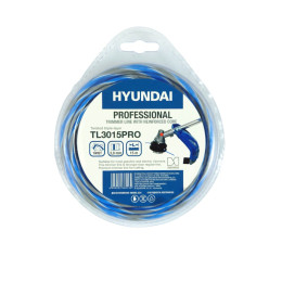 Леска для триммера HYUNDAI TL-3015 PRO 3,0мм*15м,трехсл.витая.