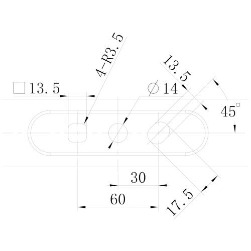 Нож 17" для газонокосилки HYUNDAI (42 см)