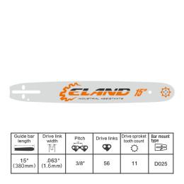 Шина для пилы ELAND ELA15-56-611G