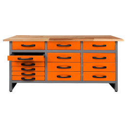 Стол-верстак для мастерской BAUMEISTER BTC-008A ORANGE