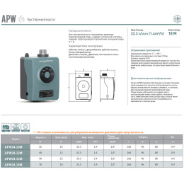 Насос повышения давления APW24-18M GRANDFAR