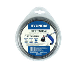 Леска для триммера HYUNDAI DS-2715 PRO 2,7мм*15м,двухсл.квадрат.