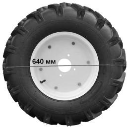 Колесо культиватора VELLES 7.00-12, протектор ЕЛОЧКА, левое