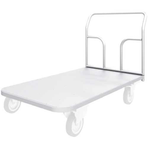 Тележка платформенная четырёхколёсная из нержавеющей стали ТП НЖ 1 (500х800х700мм) без колёс