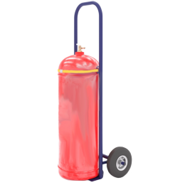 Тележка для перевозки одного пропанового баллона с фиксацией ремнём ПР 1 без колёс