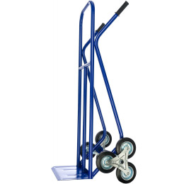 Тележка двухколесная грузовая КГЛ 200 колёса литые лестничные d160