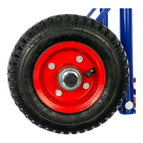 Тележка двухколесная грузовая с дополнительной полкой КГ 150 П колёса пневмо d200мм