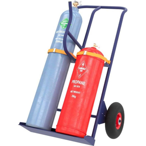 Тележка двухколесная сварочный пост КП 2 У с колёсами пневмо d350мм