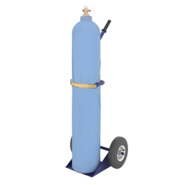 Тележка двухколесная с одной ручкой для перевозки одного баллона ГБР 1 (колёса d250 литые)