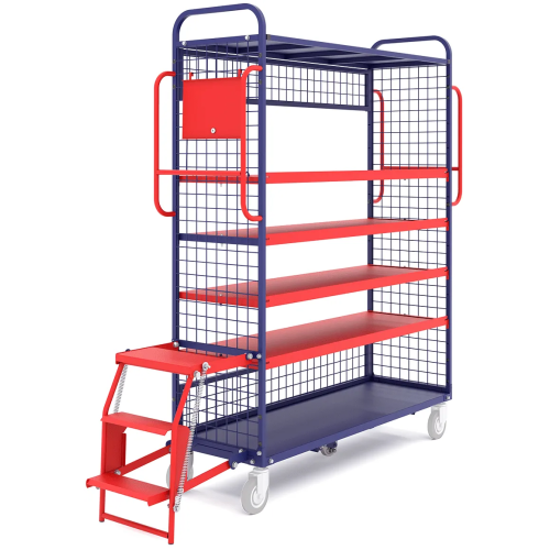 Тележка четырёхколёсная для комиссионирования ТДК 01 (450х1350х1665мм) без колёс