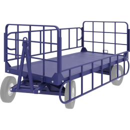 Большегрузная багажно - почтовая телега БГ 1 (1250х2500мм) без колёс