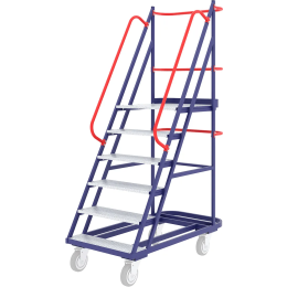 Лестница сварная передвижная ЛС 5 (670х1300х1950мм) 5 ступеней, без колёс