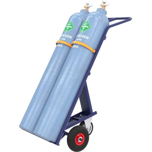 Тележка для перевозки 2-х баллонов с фиксацией ремнём КП 2