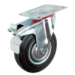 Колесная опора поворотная с тормозом RAD AB 125
