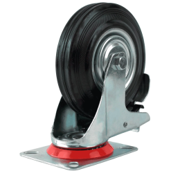 Колесная опора поворотная с тормозом RAD AB 125
