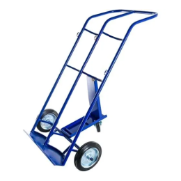 Тележка двухколесная для перевозки 2-х баллонов КП 2 (колёса d 250 литая резина + d160 опорное)