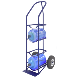 Тележка двухколесная для перевозки 4-х бутылей воды ВД 4 (колёса литые d 250)