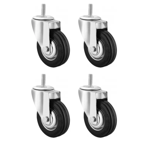 Комплект колёс d 125 болтовое крепление (4 поворотных)