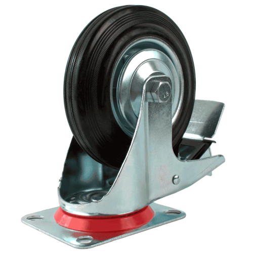 Колесная опора поворотная с тормозом RAD AB 160