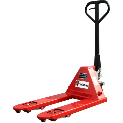 Тележка гидравлическая ручная с короткими вилами Shtapler AC 2500 PU, длина вил 800мм