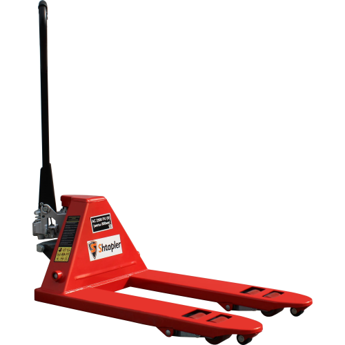 Тележка гидравлическая ручная с короткими вилами Shtapler AC 2500 PU, длина вил 800мм