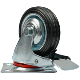 Колесная опора поворотная с тормозом RAD AB 75