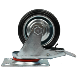 Колесная опора поворотная с тормозом RAD AB 75