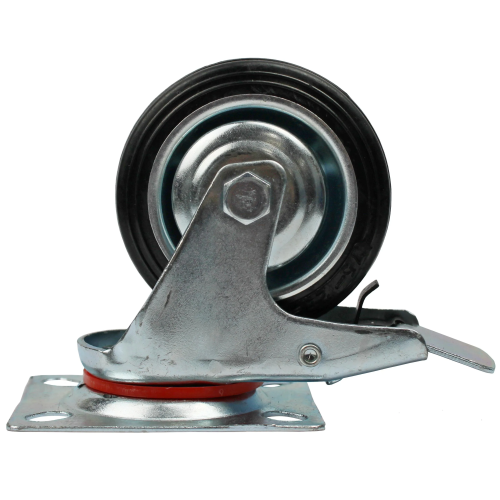 Колесная опора поворотная с тормозом RAD AB 75