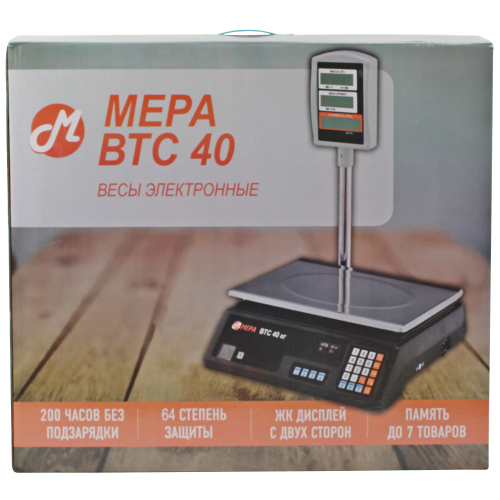 Весы торговые МЕРА ВТС 40