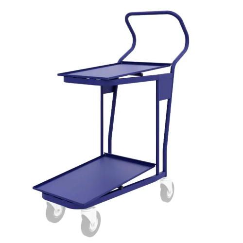 Тележка платформенная, двухъярусная ТПДЯ 2 (435х986х989мм) цельносварная, без колес