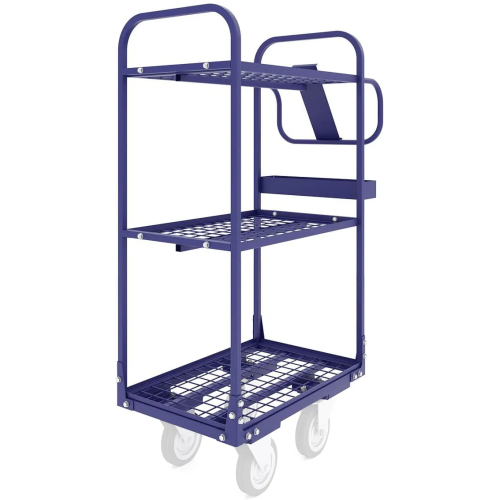Тележка платформенная четырёхколёсная трехъярусная ТЯ (на 6 ящиков) 445х840х1175 без колес