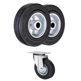 Комплект колес литых Ø250 мм (2шт) + Ø 160 мм