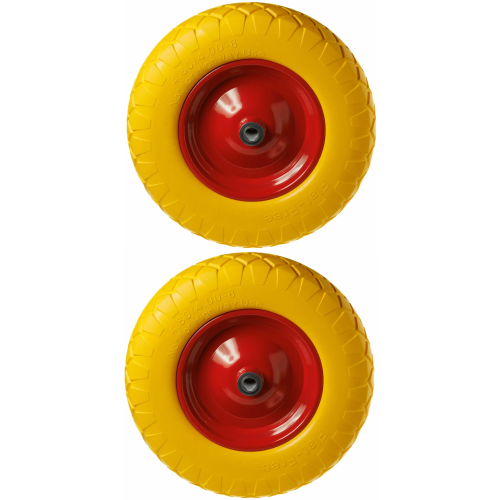 Тележка для перевозки двух баллонов с фиксацией ремнем ГБ 2.1 с комплектом колес d380 мм вспененный полиуретан (2 шт)