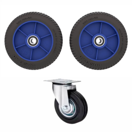 Комплект колес литых ТЭП Ø250 мм (2шт) + Ø 160 мм