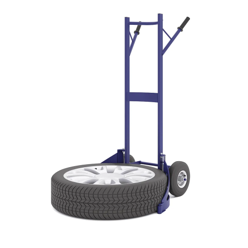 Тележка грузовая, двухколесная для шин и колес с захватами ТДШ 01 (656х710х1346мм) без колес