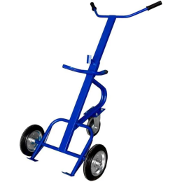 Тележка для перевозки металлических бочек КБ 1 (колёса литые d250+ d160 опорное)