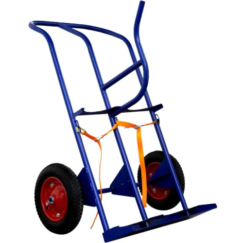 Тележка двухколесная сварочный пост с фиксацией ремнём КП 2 У колёса пневмо d350мм
