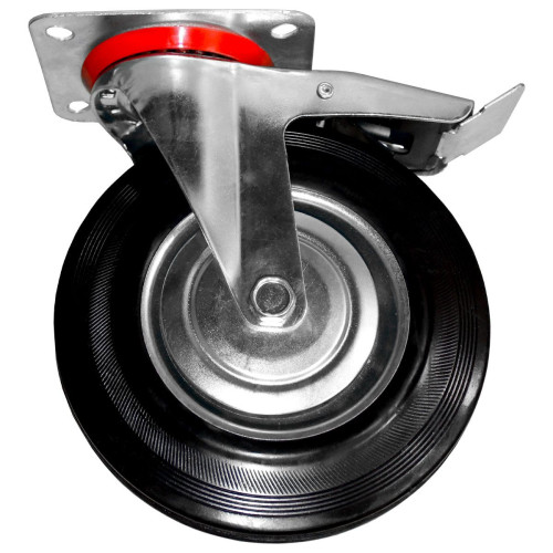 Колесная опора поворотная с тормозом RAD AB 250